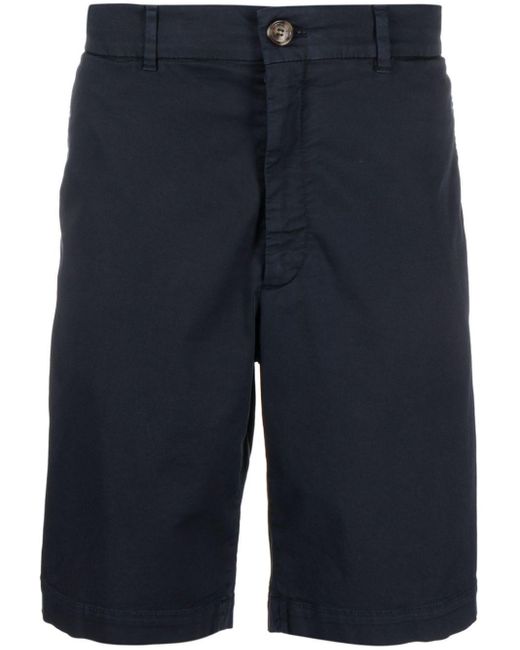 Brunello Cucinelli Halbhohe Chino-Shorts in Blue für Herren