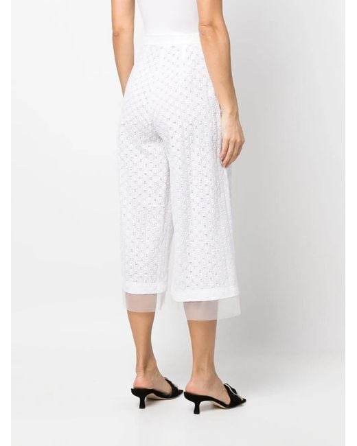 Viktor & Rolf White Nice And Breezy Embroidered Skirt