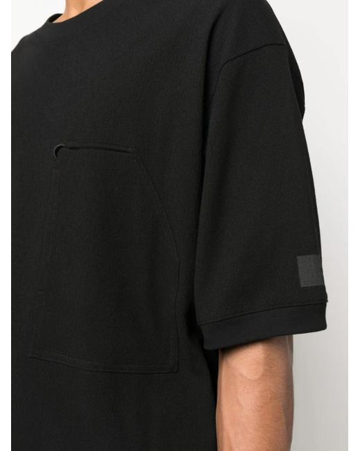 Y-3 T-Shirt Mit Logo-Patch in Black für Herren