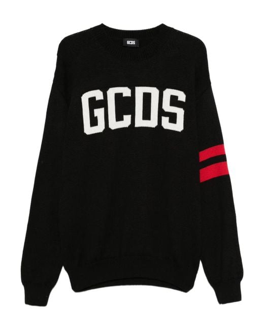 Gcds Black Striped Sweater for men
