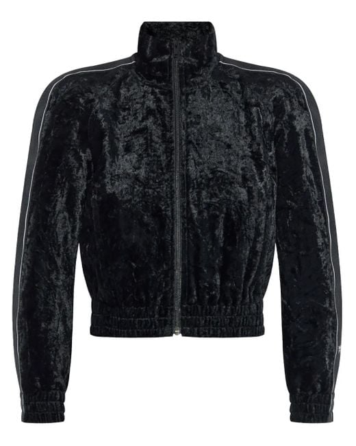 Alexander Wang Black Velvet Cardigan