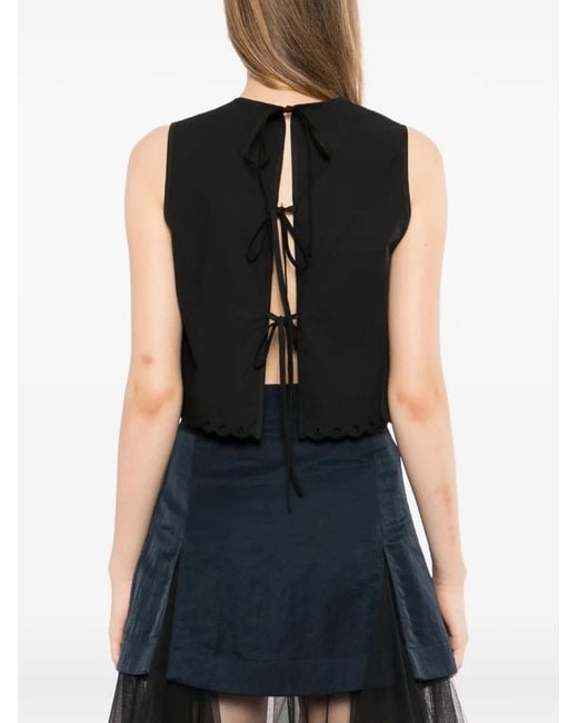 CECILIE BAHNSEN Black Deeba Top