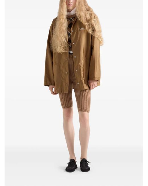 Prada Brown Re-Nylon Lightweight Jacket