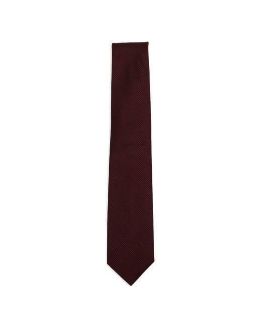 Tom Ford Purple Houndstooth-Pattern Silk Tie for men