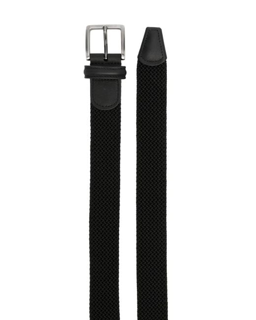 Andersons Black Elastic Woven Belt for men