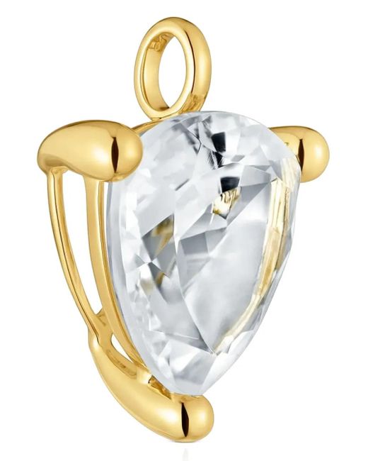 Tous Metallic Tone Rock Crystal Pendant