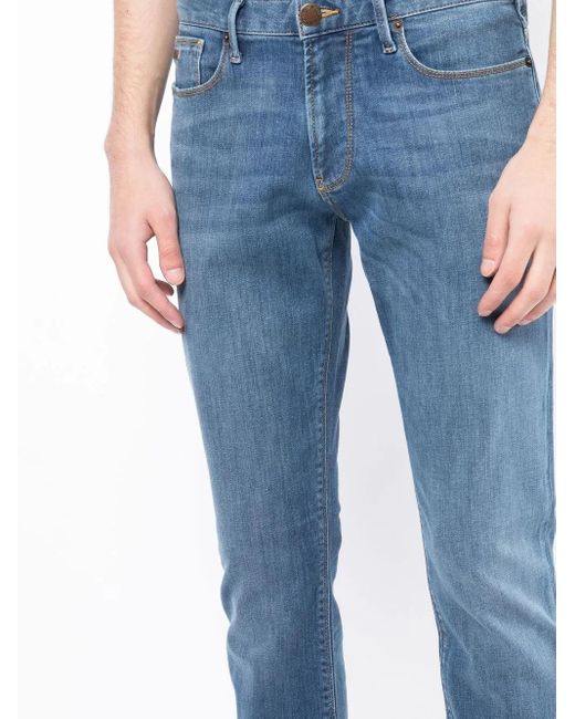 Emporio Armani Blue Denim Cotton Jeans for men