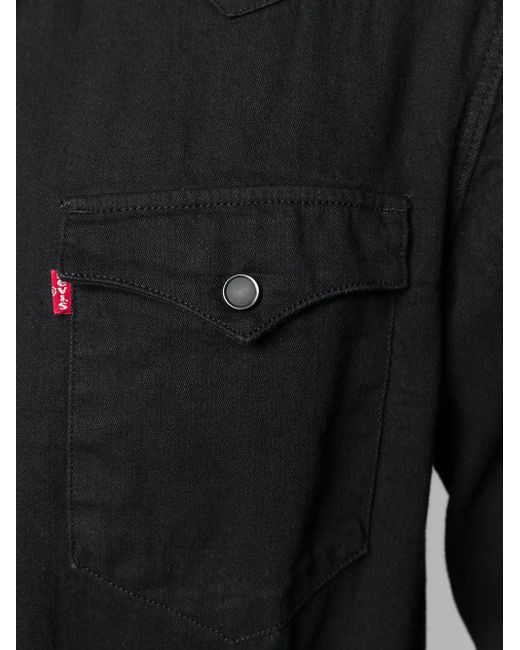 Levi's Black Barstow Western Denim Shirt for men
