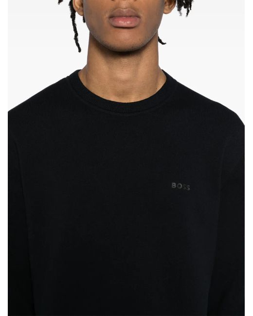 Boss Pullover Mit Logo in Blue für Herren