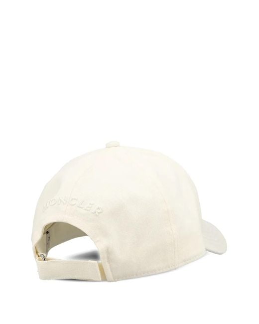 Moncler Natural Logo-Patch Baseball Cap for men