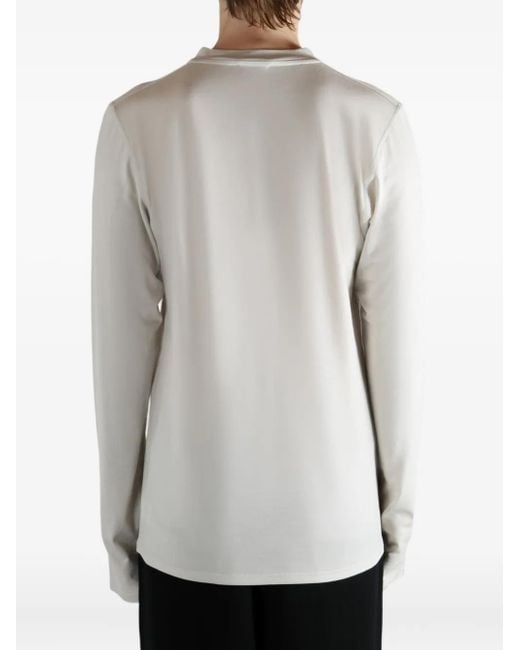 Rier White Oberteil aus Wolljersey