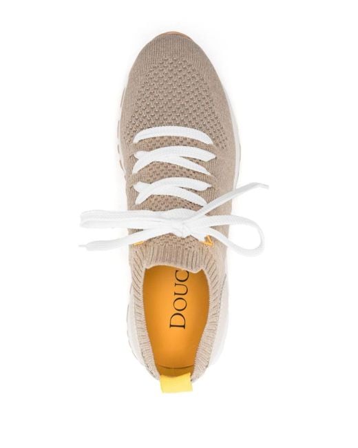 Doucal's Gebreide Sneakers in het White