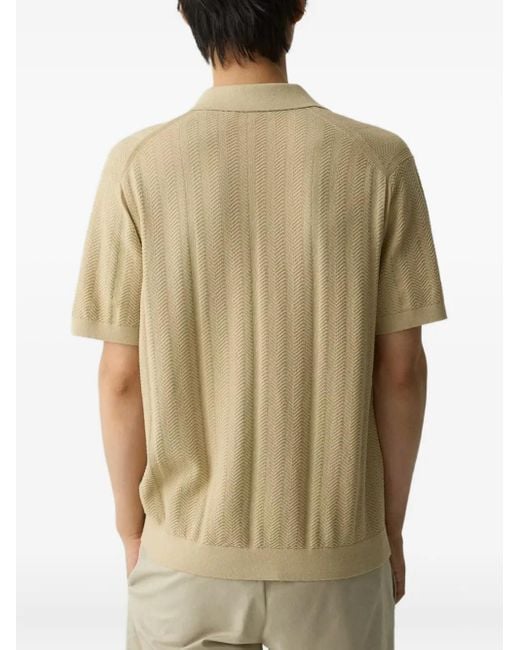 メンズ Theory ヘリンボーン シャツ Natural
