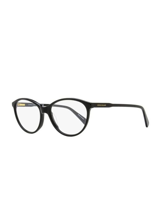 Longchamp Black Cat-Eye Frame Glasses