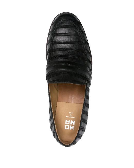 Moma Black Denver Leather Loafers