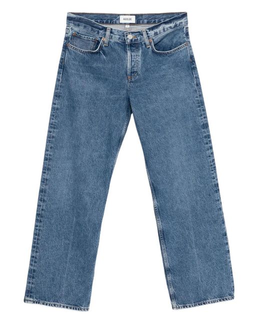 Agolde ローライズ ルーズフィット ジーンズ Blue