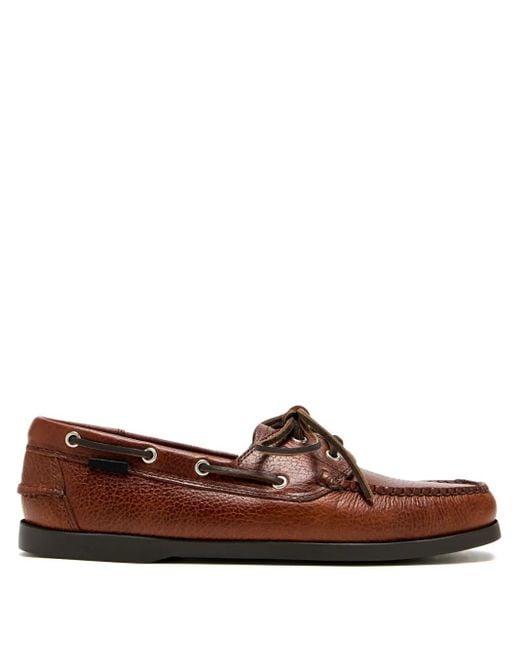 Derbies En Cuir Texturé À Lacets G.H.BASS pour homme en coloris Brown