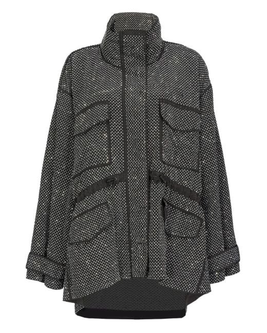 Pinko ラインストーン コート Gray