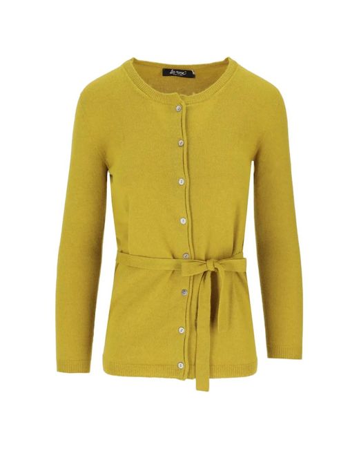 LA ROSE Button-Up Vest in het Yellow