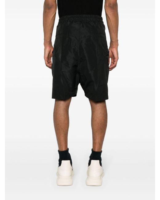 Rick Owens Black Shorts With Zip for men
