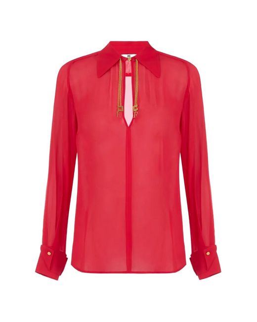 Elisabetta Franchi Red Blouse
