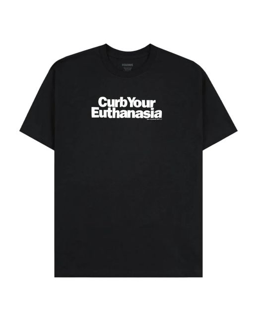 Pleasures Black Curb T-Shirt for men