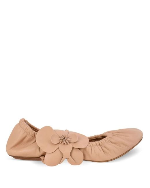 Zimmermann Pink Orchid Ballet Flats