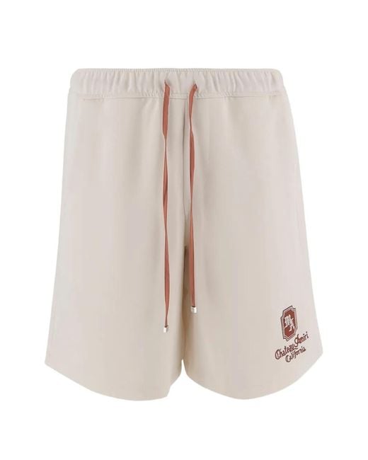 Amiri White Bermuda Drawstring Shorts for men