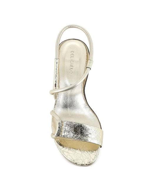 Roberto Del Carlo Natural Crackled Strap Sandals
