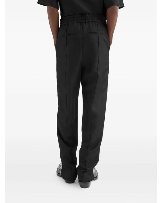 Jil Sander Black Piped-Trim Trousers for men
