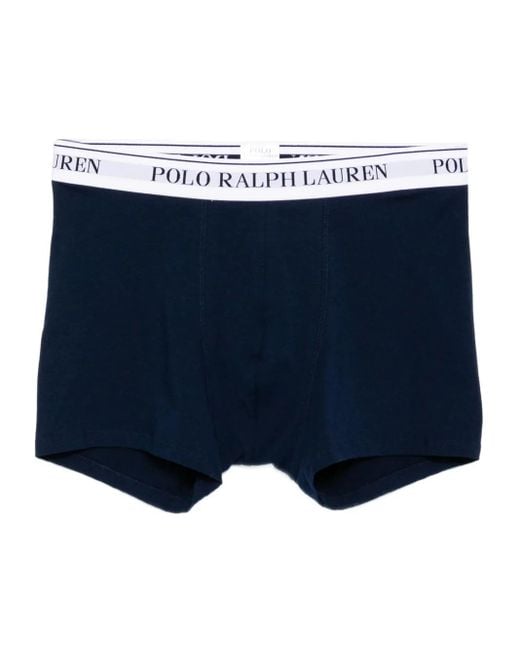 Polo Ralph Lauren Red Logo-Waistband Briefs (Set Of Three) for men