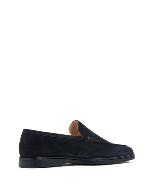 Forsa Blue Austin Round-Toe Loafers for men