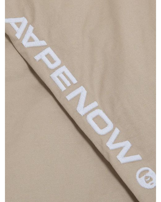 Aape By A Bathing Ape Natural Straight-Leg Cotton Trousers for men