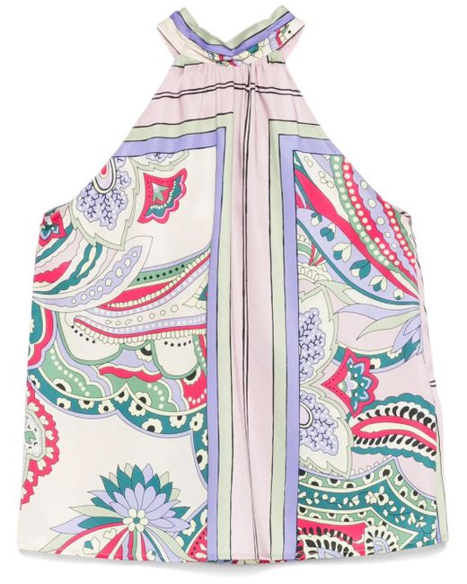 Liu Jo プリント サテントップ Multicolor