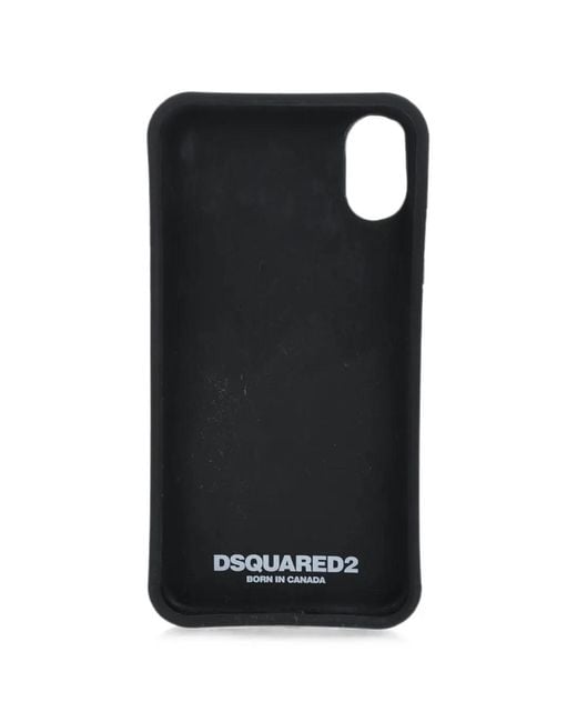 DSquared² Black Logo-Print Iphone X Case for men