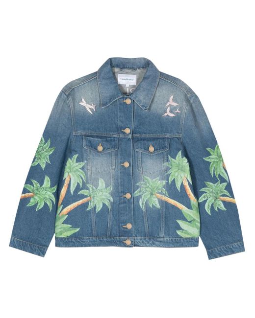 Casablanca Blue Tennis Club Denim Jacket
