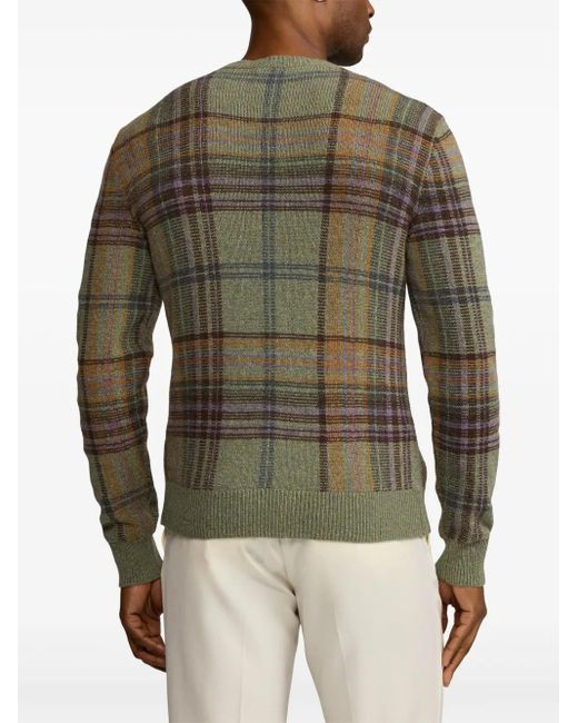 Ralph Lauren Karierter Pullover in Green für Herren