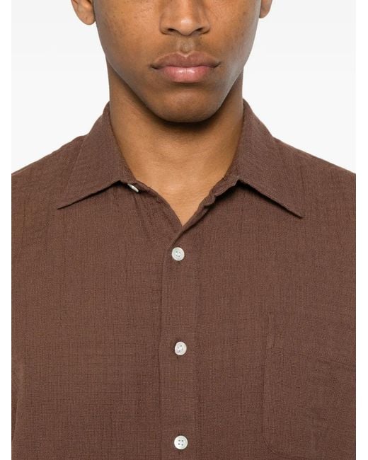 La Paz Button-Down Overhemd in het Brown voor heren