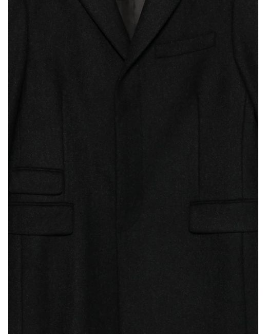 Prada Black Pocket Buttoned Coat for men