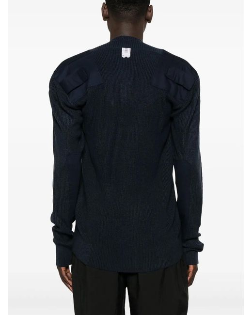 PROTOTYPES Blue Fine-Knit Sweater