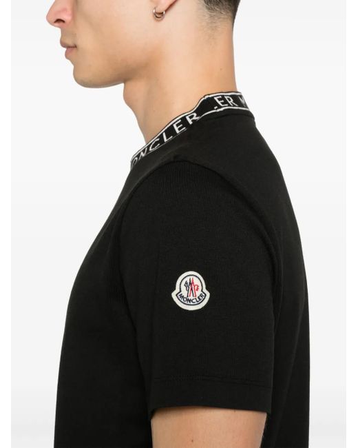Moncler Black Mini Ss T-Shirt for men