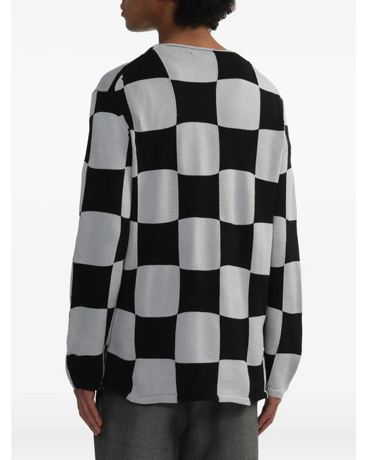 COMME DES GARÇON BLACK Black Checkerboard Knitwear for men