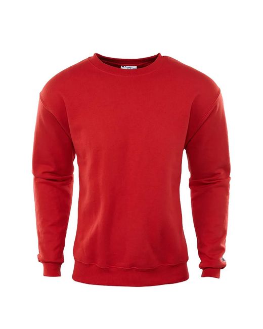 Champion Red Crew-Neck Sweatshirt for men
