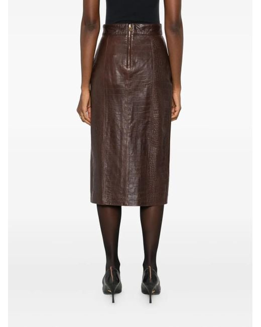 Gonna Midi di Amiri in Brown