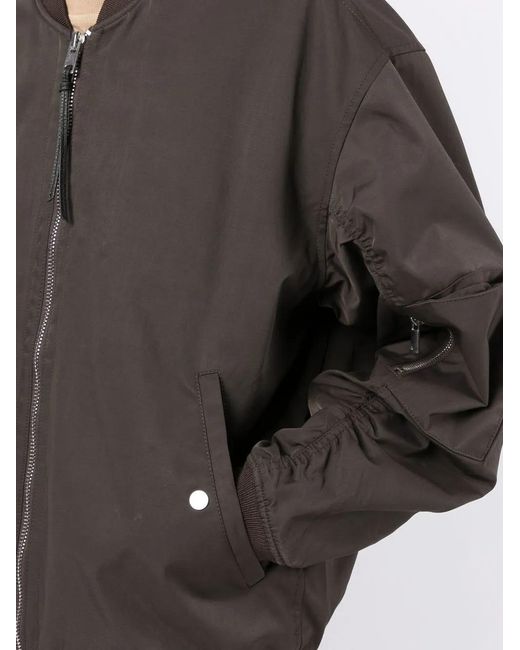 3.1 Phillip Lim Black Zip-Front Bomber Jacket for men