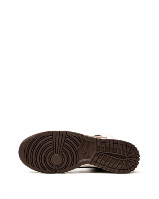 Nike Brown Dunk High "Light Chocolate" Sneakers for men