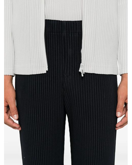 Homme Plissé Issey Miyake Black Pleated Trousers for men