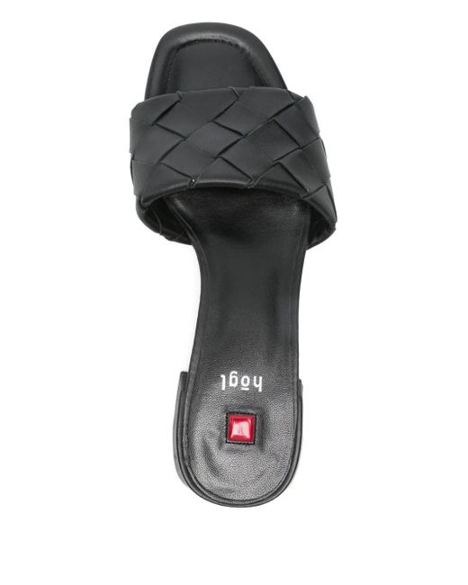 Högl White Felina Interwoven Sandals