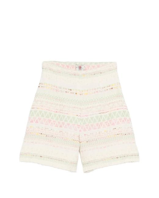 Bye Natural Geometric Shorts