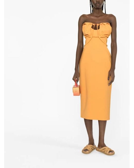 Jacquemus Orange 'la Robe Bikini' Dress